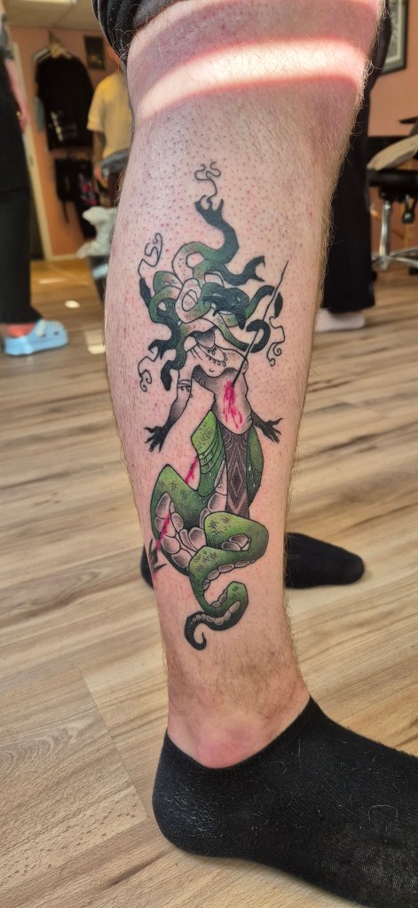 Healed tattoo parantunut tatuointi