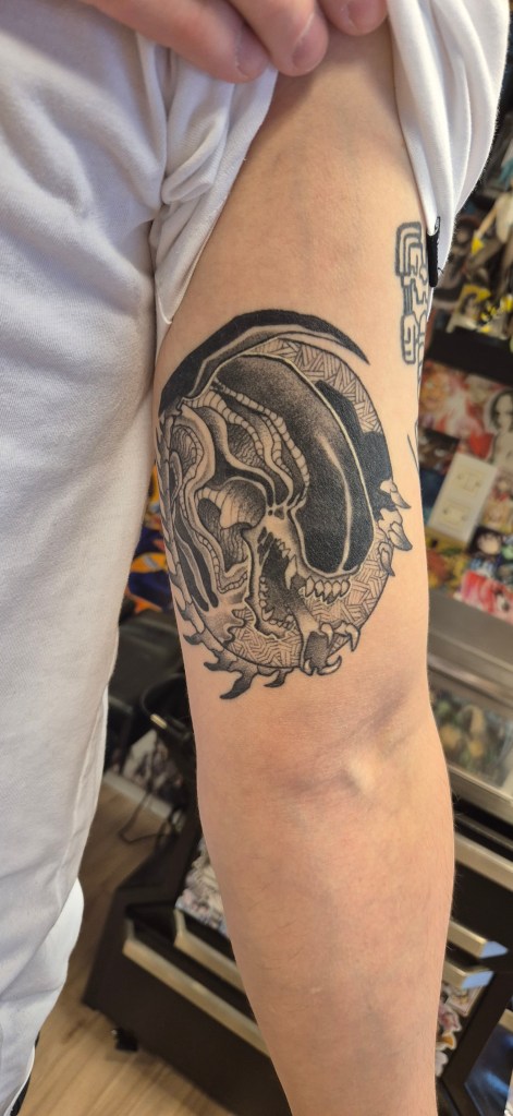 Healed tattoo parantunut tatuointi