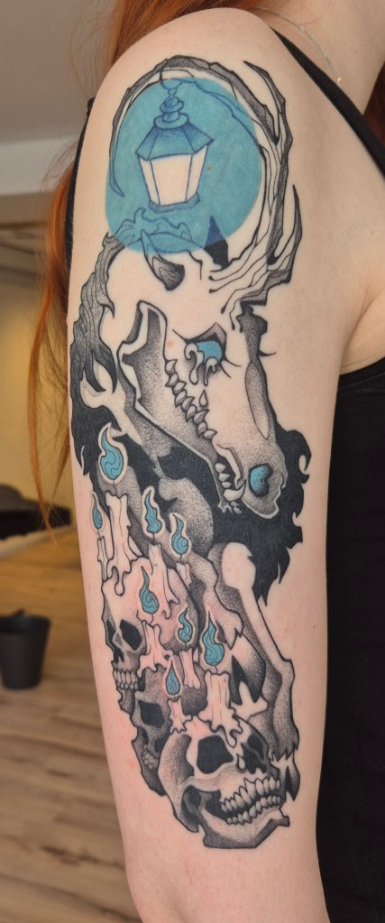 Healed tattoo parantunut tatuointi