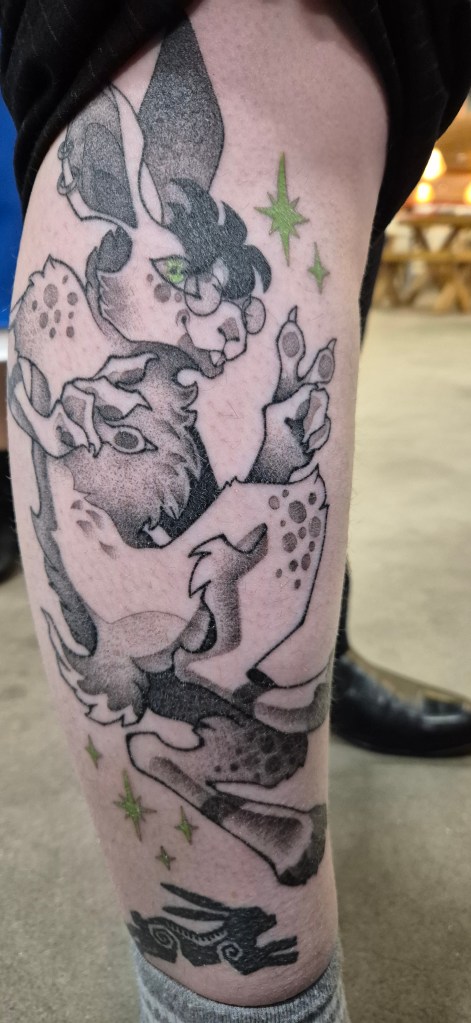 Healed tattoo parantunut tatuointi