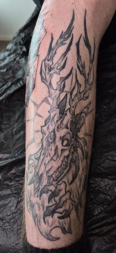 Healed tattoo parantunut tatuointi