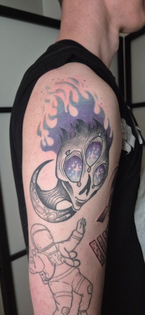 Healed tattoo parantunut tatuointi