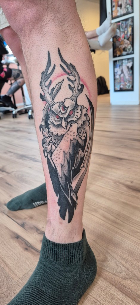 Healed tattoo parantunut tatuointi
