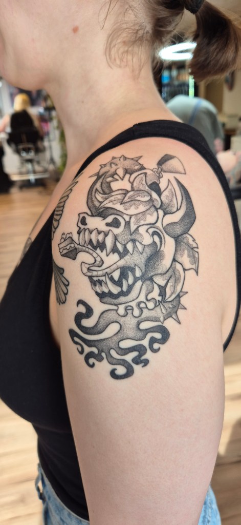 Healed tattoo parantunut tatuointi