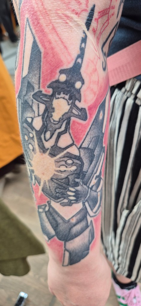 Healed tattoo parantunut tatuointi