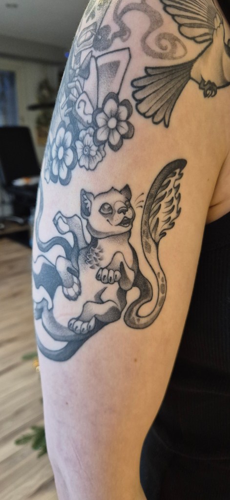 Healed tattoo parantunut tatuointi