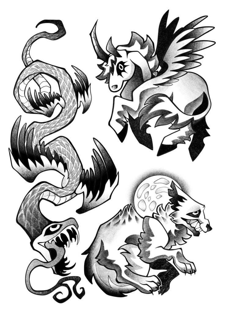 Repeatable designs (tattoo, design, arikatora)